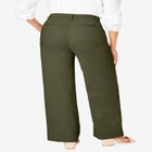 Stretch Cotton Chino Wide-Leg Trouser image number null
