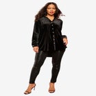 Pintuck Velour Tunic image number 0