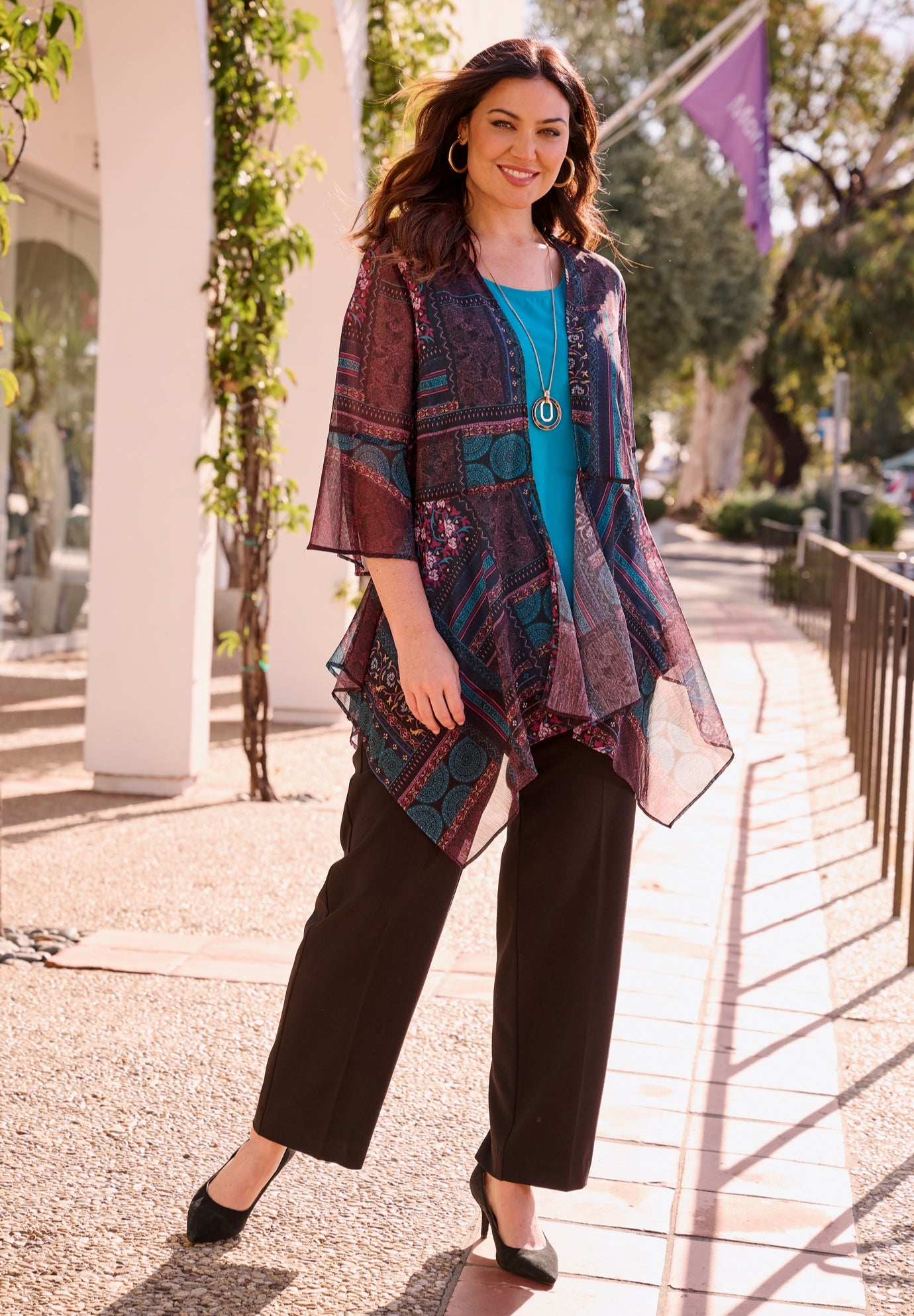 Seasonless Cascade Kimono image number 0