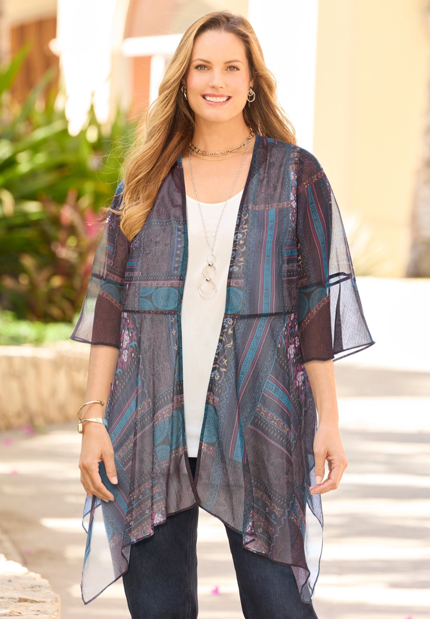 Seasonless Cascade Kimono image number 0