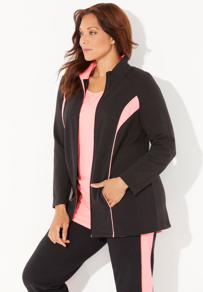 Glam French Terry Active Jacket image number 2