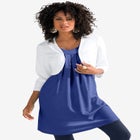 Bolero Cardigan with Three Quarter Sleeves image number null