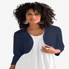 Bolero Cardigan with Three Quarter Sleeves image number null