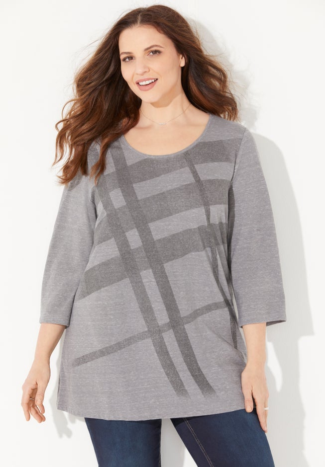 Seasonless Plaid Tee image number null