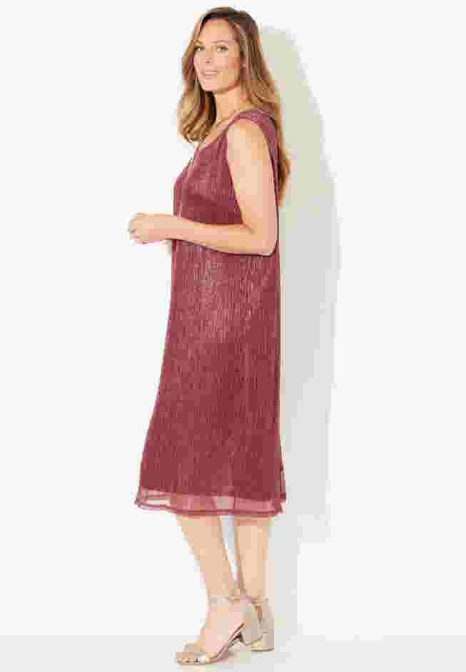 Shimmer Crinkle Duet Dress image number 2