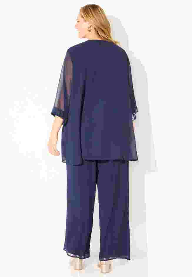 Lavish Lace 3-Piece Pant Set image number 1