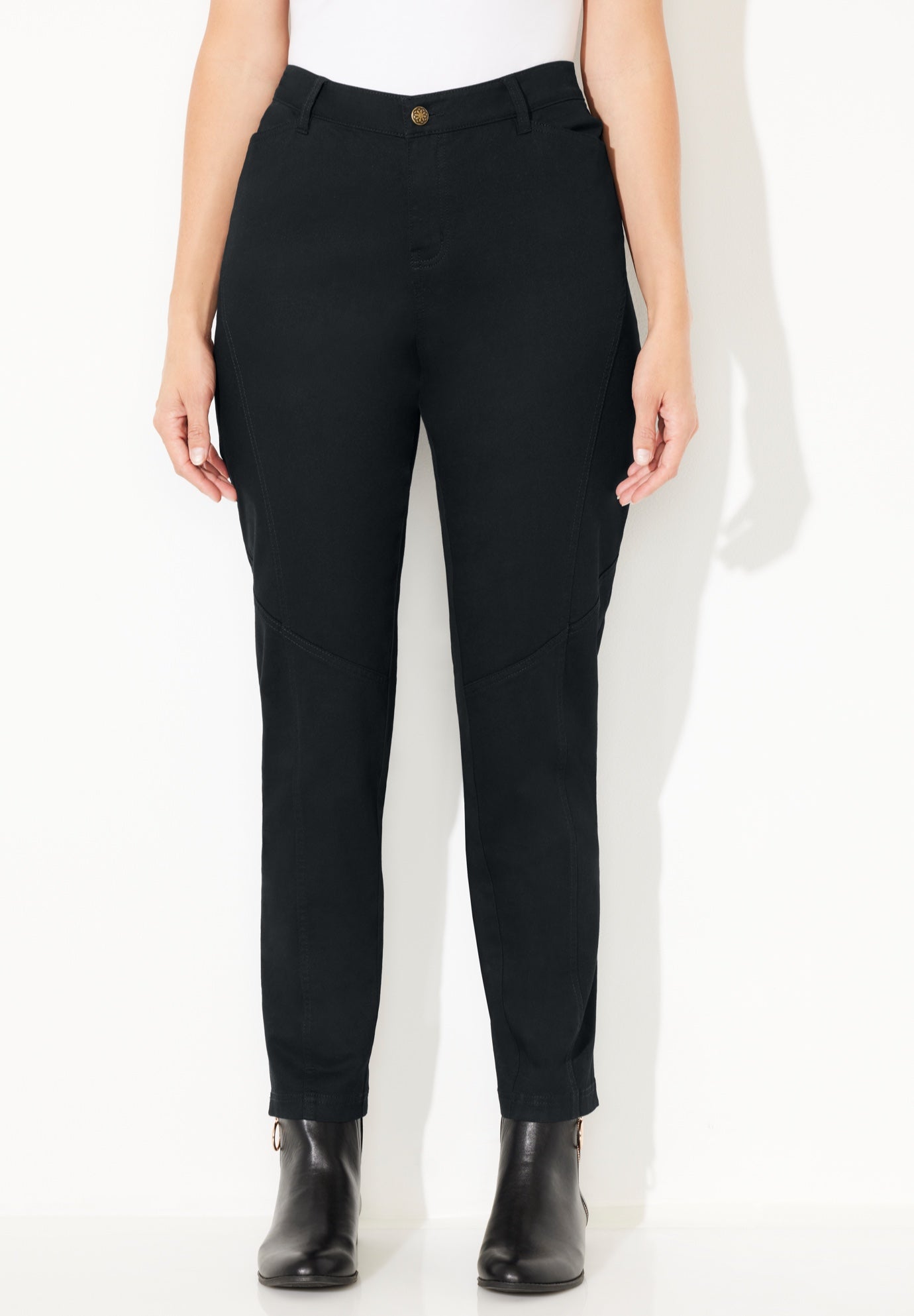 Stretch Twill Zip Ankle Pant image number 0