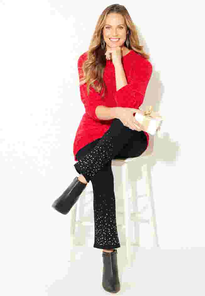 Right Fit® Rhinestone Jean image number 3