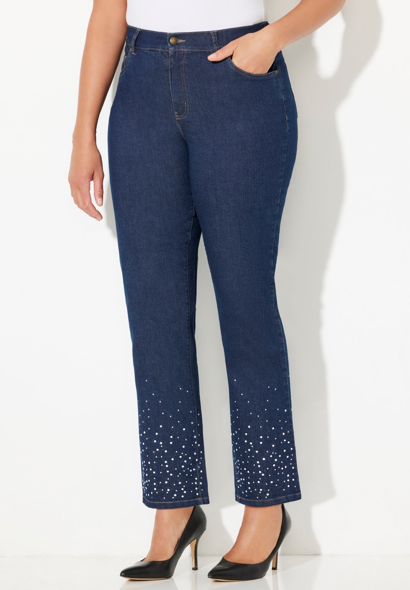 Right Fit® Rhinestone Jean image number 0