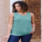 Scalloped Cardigan and Tank Set image number null