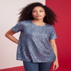 Plus Size Sequin Swing Tee image number 0