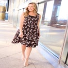 Fit & Flare Sleeveless Dress image number null