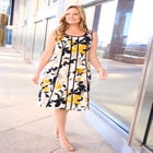 Fit & Flare Sleeveless Dress image number null