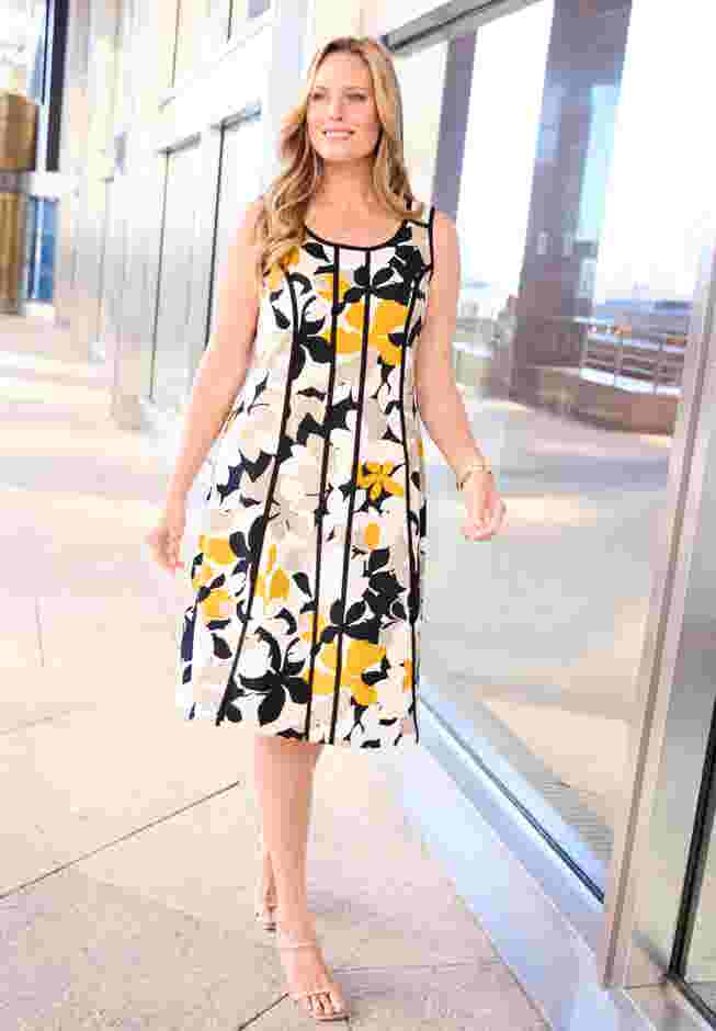 Fit & Flare Sleeveless Dress image number 0