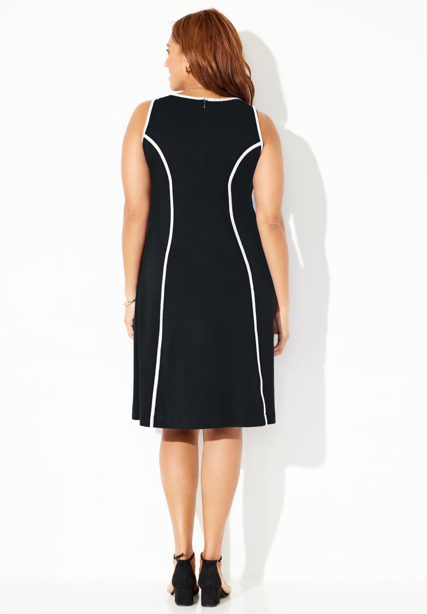 Fit & Flare Sleeveless Dress image number 1