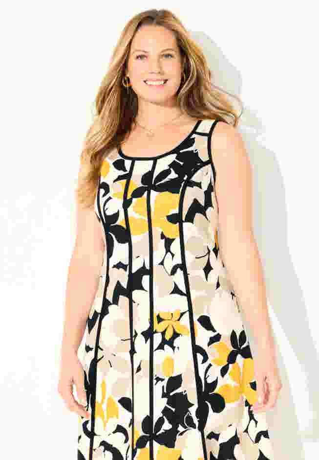 Fit & Flare Sleeveless Dress image number 3