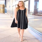 Fit & Flare Sleeveless Dress image number null