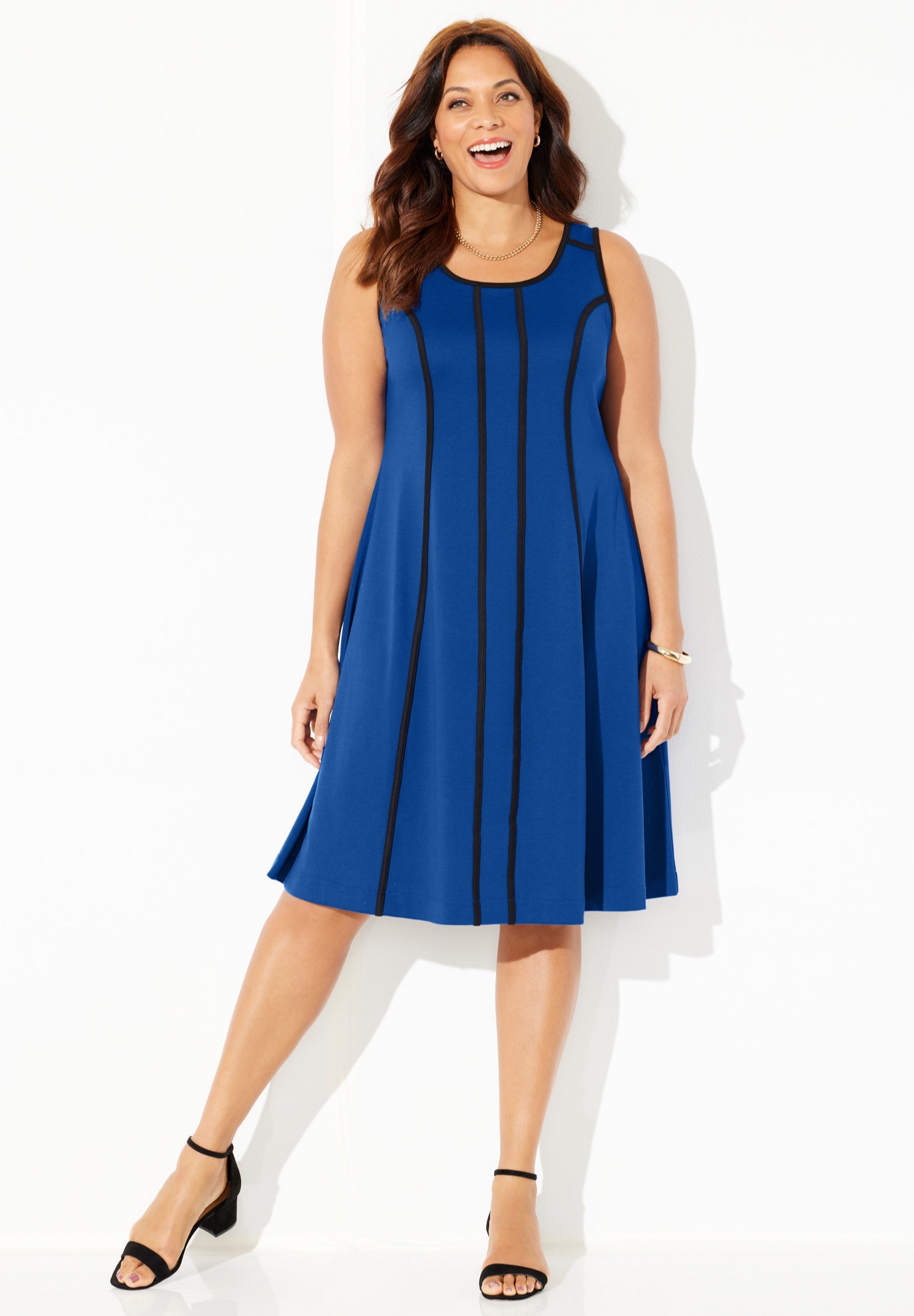 Fit & Flare Sleeveless Dress image number 0