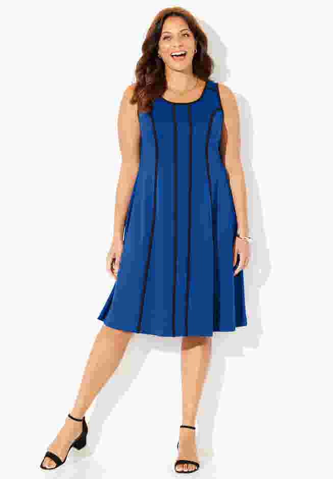 Fit & Flare Sleeveless Dress image number 0