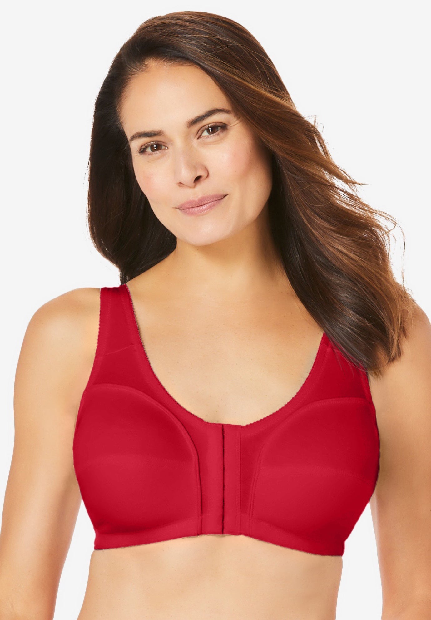 3-Pack Front-Close Cotton Wireless Bra image number 3