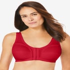 3-Pack Front-Close Cotton Wireless Bra image number null