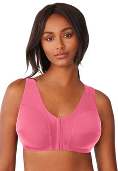 3-Pack Front-Close Cotton Wireless Bra