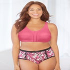 3-Pack Front-Close Cotton Wireless Bra image number null