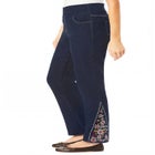Smooth Waist Pull-On Flex Fit Straight-Leg Stretch Denim Jeans image number 6