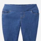 Flex-Fit Pull-On Straight-Leg Gap-Free Stretch Denim Jeans image number null