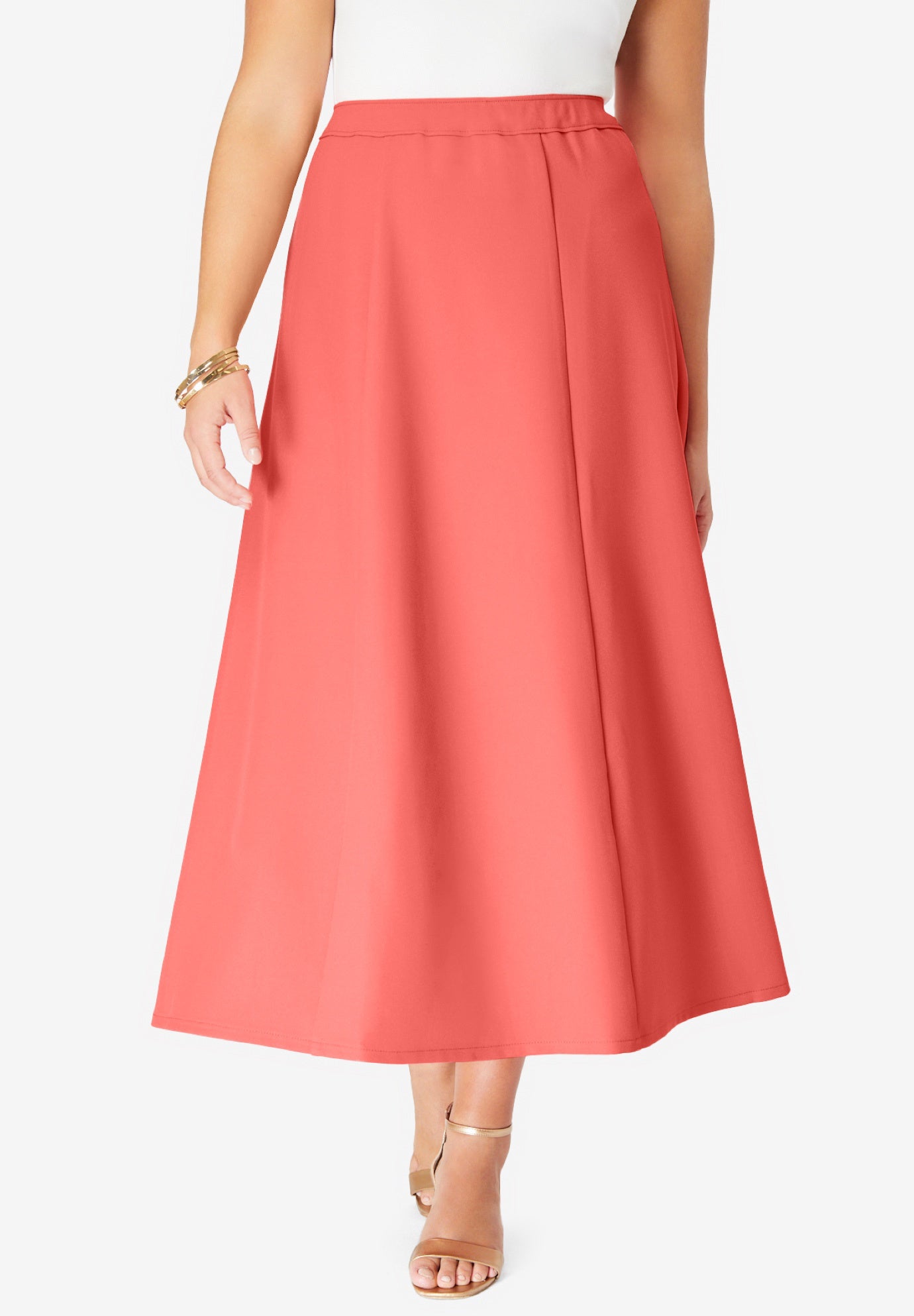 Plus Size Bend Over&reg; A Line Skirt image number 0