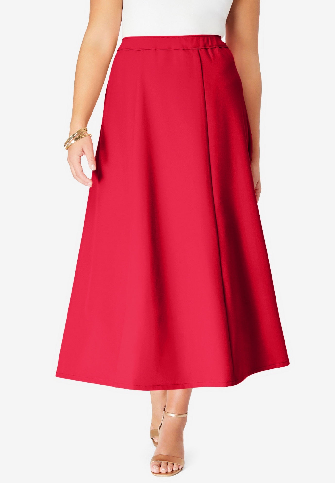 Plus Size Bend Over&reg; A Line Skirt image number 0