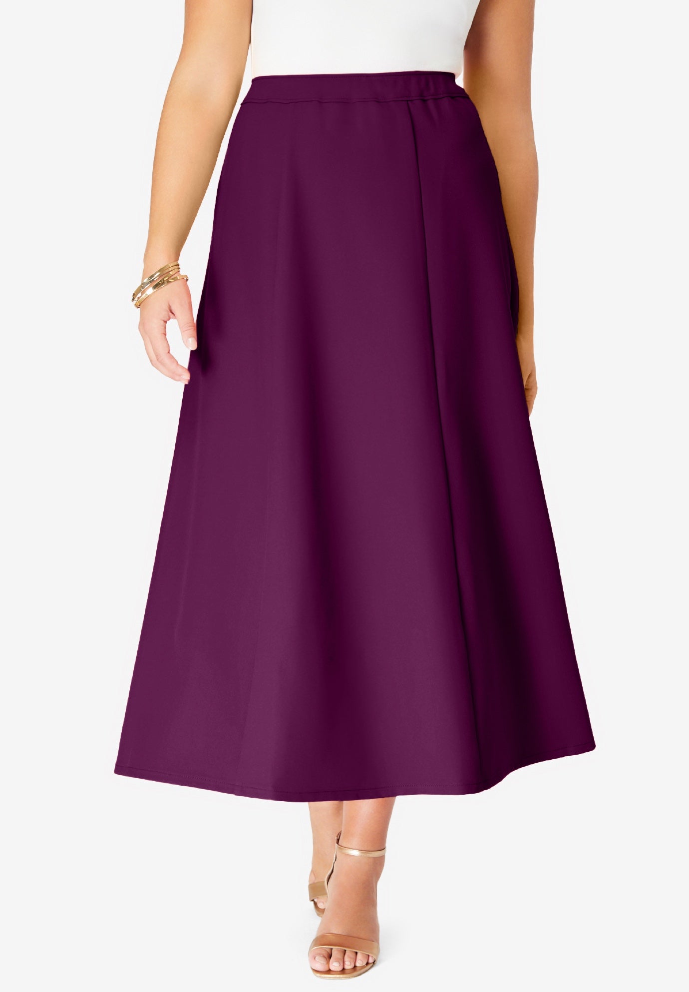 Plus Size Bend Over&reg; A Line Skirt image number 0