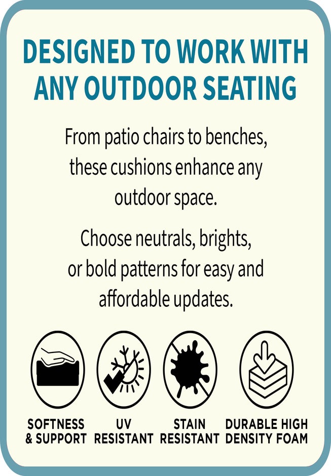 BH Outdoor Performance Set of 4 Stacking Chair Pads image number 1