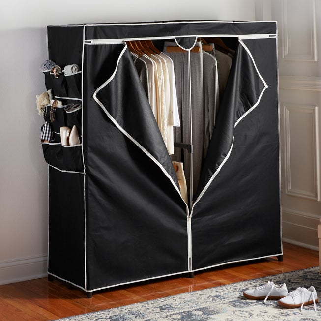 60" 2-Door Portable Wardrobe Closet image number null