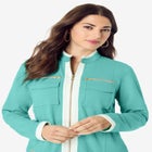 Side Stripe French Terry Pull On Pant Set image number null