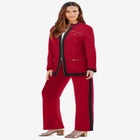 Side Stripe French Terry Pull On Pant Set image number null