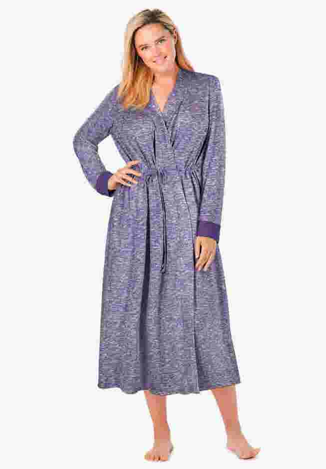 Marled Long Duster Robe  image number 0