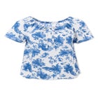 Keyhole Peasant Blouse image number null