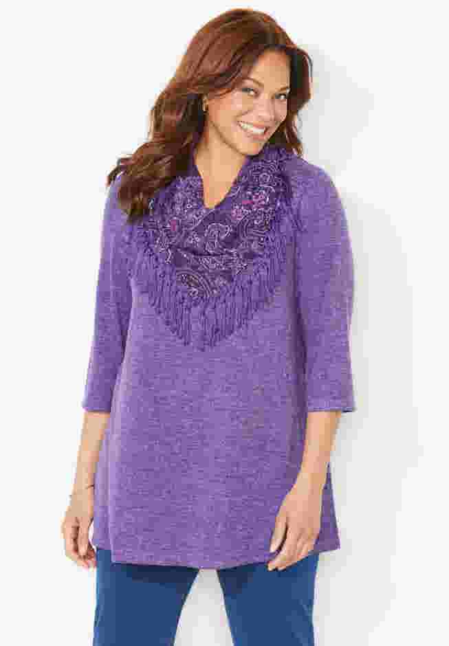 Impossibly Soft Tunic & Scarf Duet image number 0