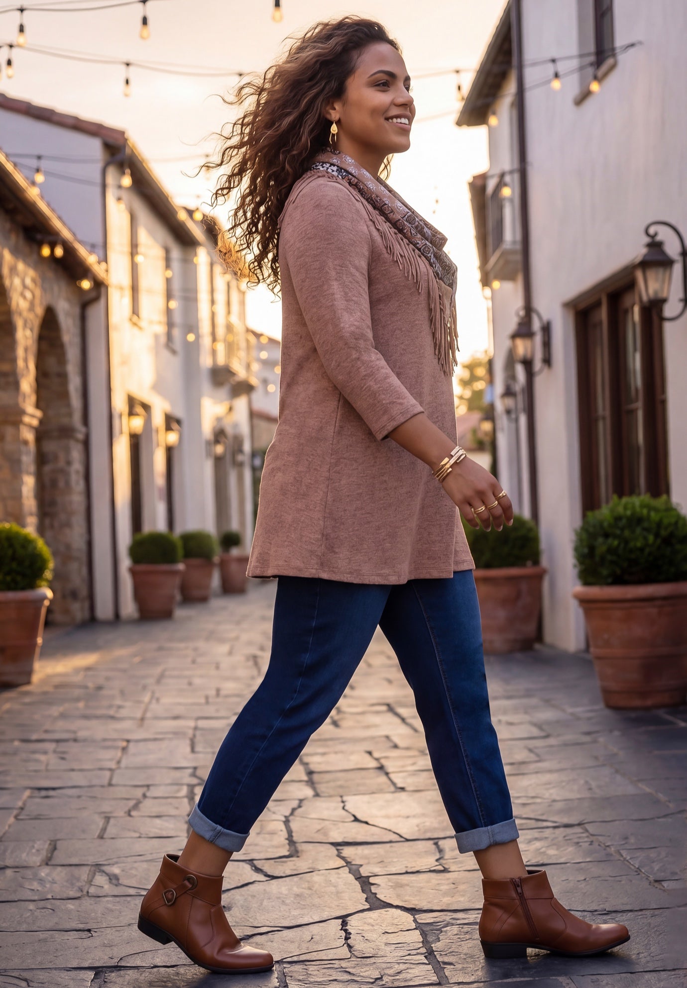 Impossibly Soft Tunic & Scarf Duet image number 2