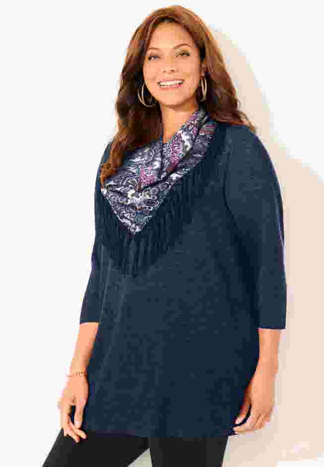 Impossibly Soft Tunic & Scarf Duet image number 2