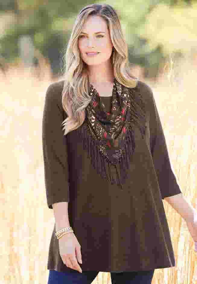 Impossibly Soft Tunic & Scarf Duet image number 0
