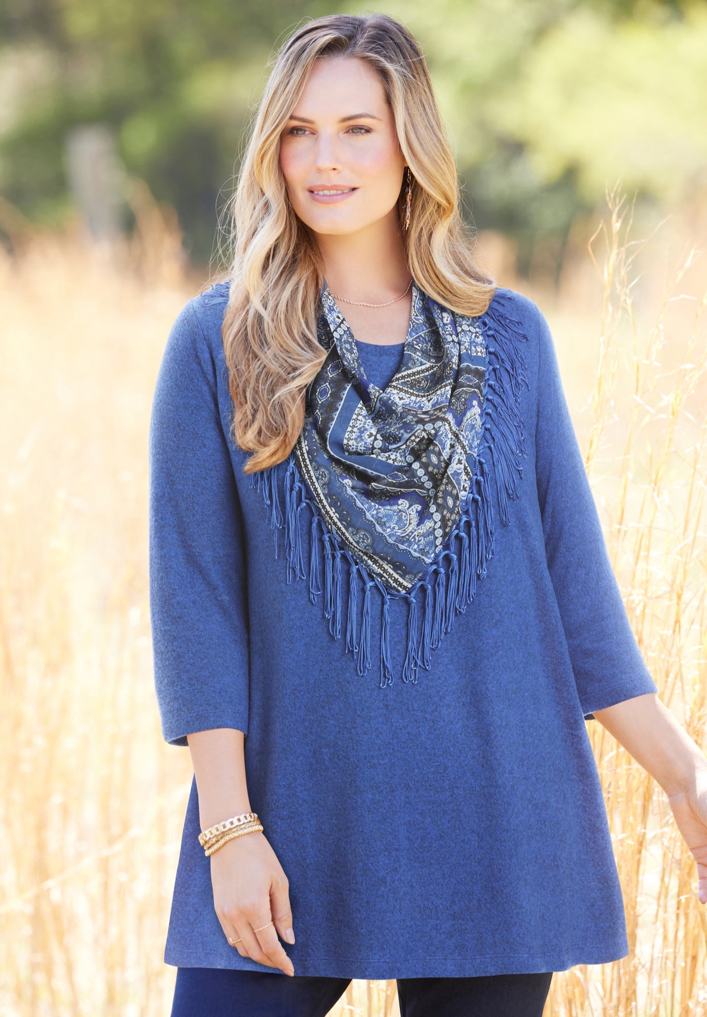 Impossibly Soft Tunic & Scarf Duet image number 0