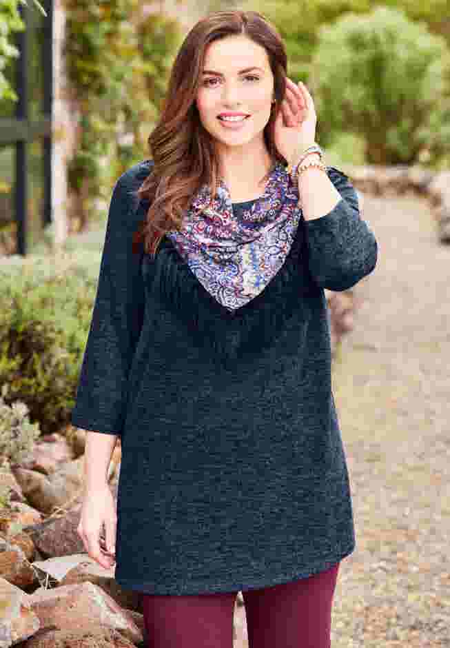 Impossibly Soft Tunic & Scarf Duet image number 0