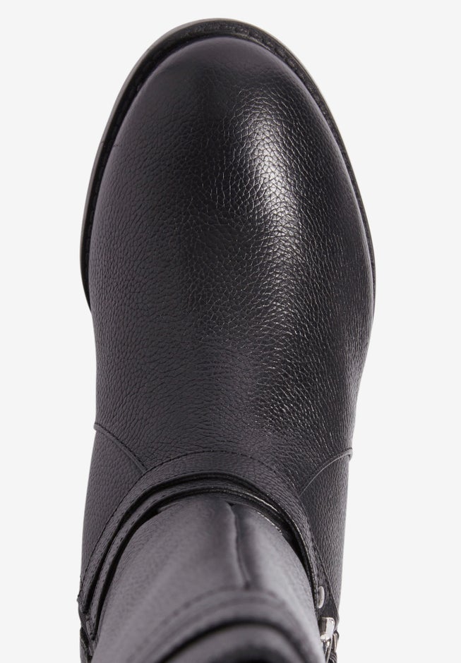 The Janis Tall Wide Calf Leather Boot By Comfortview image number 4
