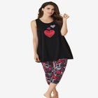 Scoopneck Tank & Capri Legging PJ Set  image number null