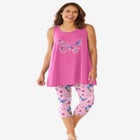 Scoopneck Tank & Capri Legging PJ Set image number null