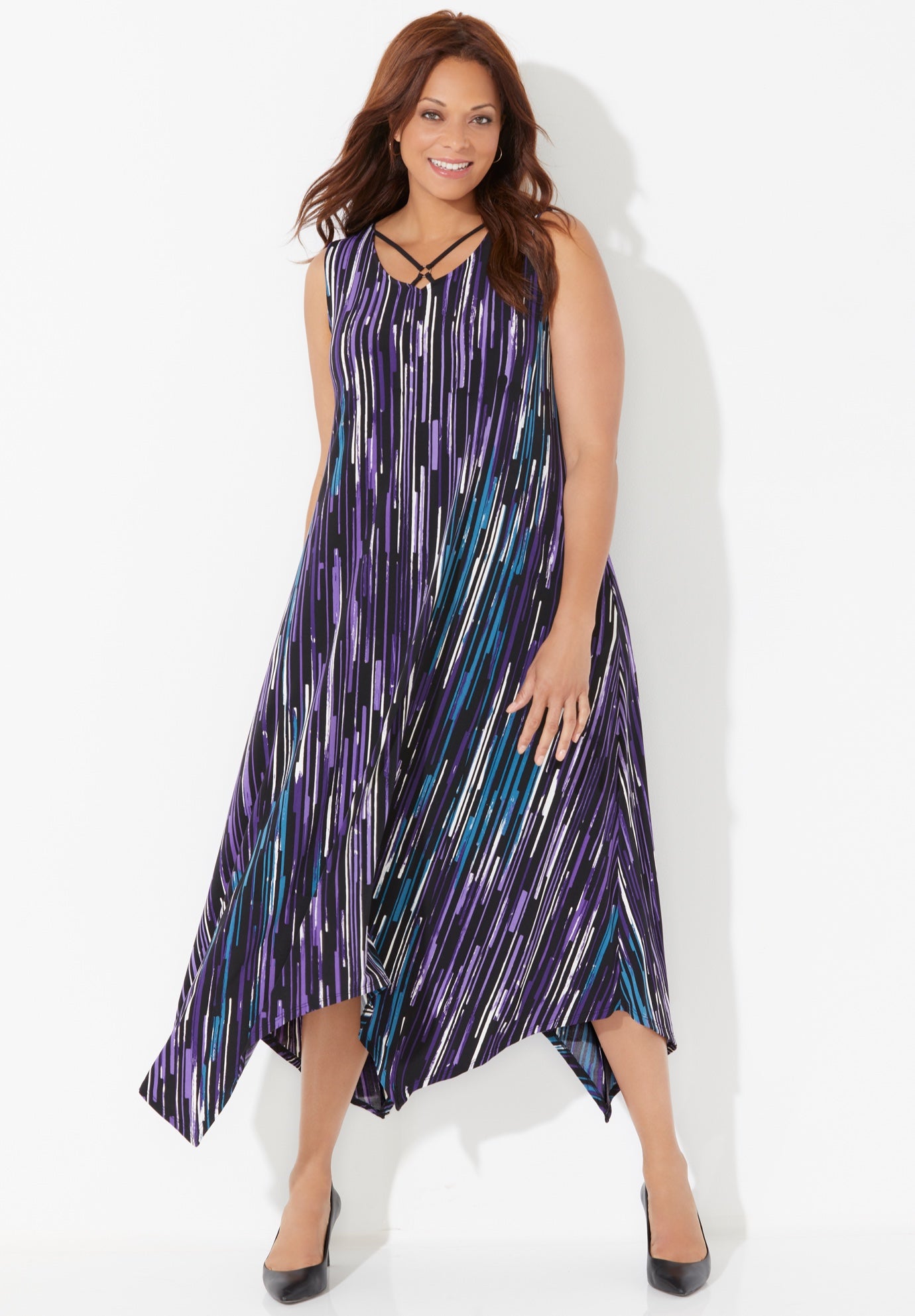 AnyWear Reversible Crisscross V-Neck Maxi Dress image number 0