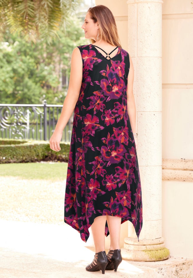 AnyWear Reversible Crisscross V-Neck Maxi Dress image number 1