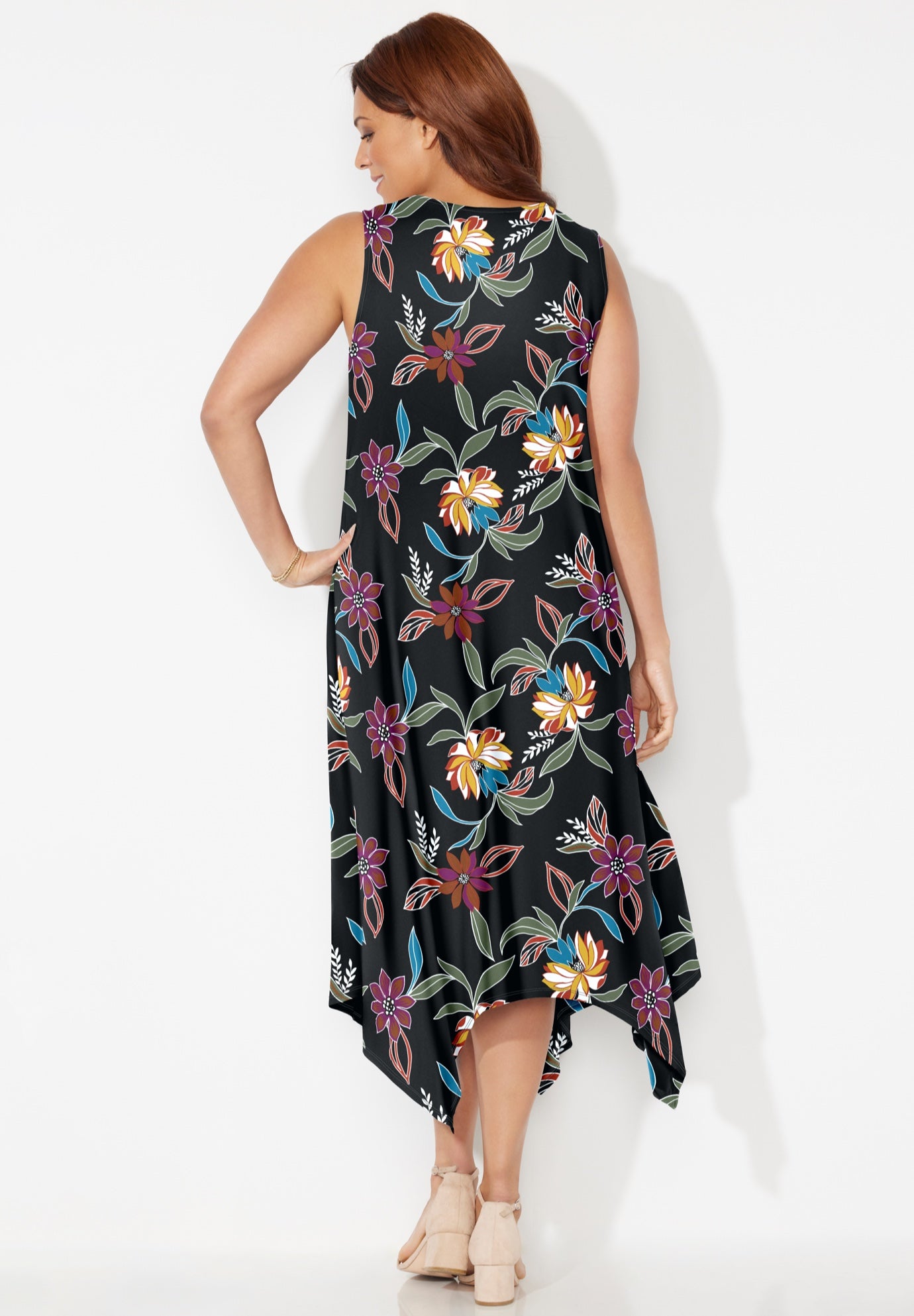 AnyWear Reversible Crisscross V-Neck Maxi Dress image number 1